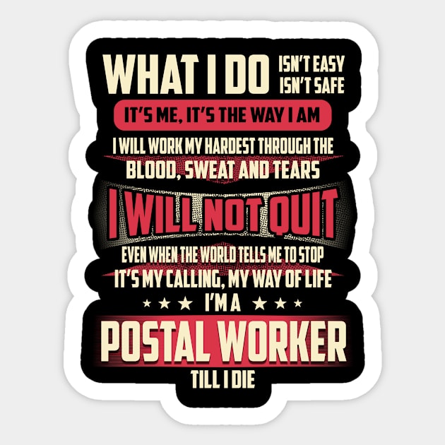 Postal Worker What i Do Sticker by Rento